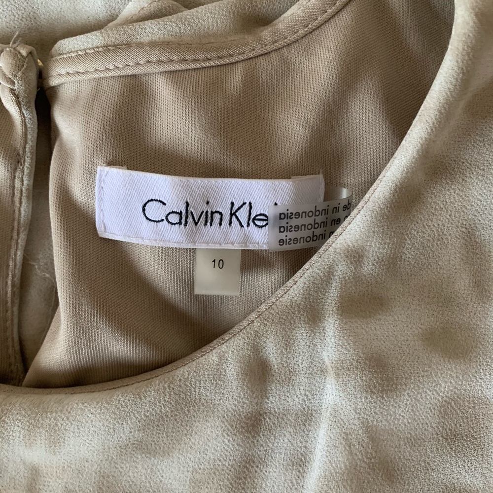 Calvin Klein Cream Maxi Dress - Picture 6 of 7